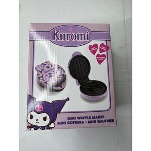 Sanrio Kuromi Mini Waffle Maker Purple Uncanny Brands WM3-KIT-KU1 New